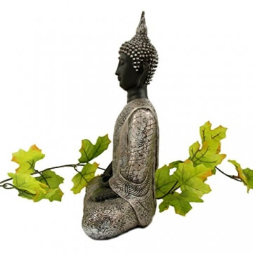 buddha-statue-silber-dekoration-wohnzimmer-30-cm-2