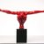 Deko Objekt Athlet, Rot, moderne, große Dekorationsfigur auf Marmor Sockel, Fitness Statue Design Mann, Skulptur, (H/B/T) 52x75x23cm - 2