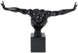 Deko Objekt Athlet, Schwarz, moderne, kleine Dekorationsfigur aus Fiberglas, Fitness Statue Design Mann, Skulptur, (H/B/T) 29x43x15cm - 1