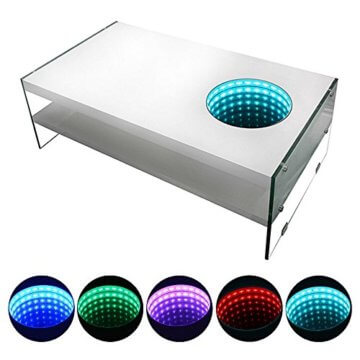 Home Deluxe - LED Tisch mit Tiefeneffekt - weiß - 3