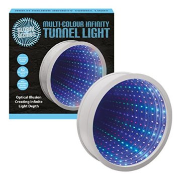 Sensorische Unendlichkeit Spiegel Tunnel Licht Entspannende Runde Wand Schreibtisch Stimmungslampe 42 LED - 3