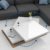 Deuba Couchtisch Hochglanz Weiß 360° Drehbar Cube Design Modern 76x76cm Wohnzimmertisch Lounge Tisch Sofatisch - 3