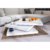 Deuba Couchtisch Hochglanz Weiß 360° Drehbar Cube Design Modern 76x76cm Wohnzimmertisch Lounge Tisch Sofatisch - 5