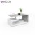 Vicco Couchtisch Guillermo 90 x 50 cm - Wohnzimmertisch Beistelltisch Holztisch Kaffeetisch - 4 Farben zur Auswahl (weiß Beton) - 3
