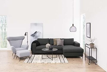 AC Design Furniture Couchtisch Antje, B: 80 x T:80 x H: 45 cm, Glas, Schwarz - 3