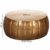 FineBuy Couchtisch JAMALI 72x31x72cm Aluminium Beistelltisch Gold orientalisch rund | Flacher Sofatisch Metall | Design Wohnzimmertisch modern | Loungetisch Stubentisch klein - 3