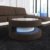 Couchtisch Sofatisch modern MODENA Beistelltisch Polster Stoff Design Tisch LED