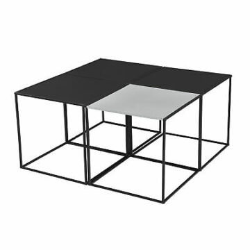 [en.casa] 4x Couchtisch Beistelltisch Wohnzimmertisch Tisch Kaffeetisch 4er Set