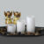 Geschenkset 3 LED Kerzen mit Schale und Deko, Steinen& Engel Weihnachtgeschenk