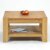Naturholzmöbel Seidel Couchtisch Beistelltisch mit Ablage,Rio Bonito, 80x80cm Höhe 50 cm, Pinie Massivholz, geölt und gewachst, Wohnzimmer Tisch Farbton Honig hell - 2