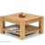 Naturholzmöbel Seidel Couchtisch,Rio Bonito, 80x80cm Höhe 50 cm, Pinie Massivholz, geölt und gewachst, Wohnzimmer Tisch Farbton Honig hell - 7
