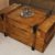 Uncle Joe´s Truhe Couchtisch Truhentisch im Vintage Shabby chic Style aus Massiv-Holz in braun mit Stauraum und Deckel Holzkiste Beistelltisch Landhaus Wohnzimmertisch Holztisch nussbaum - 2