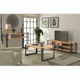 vidaXL 3-tlg. Wohnzimmermöbel-Set TV-Tisch Konsolentisch Möbel Massivholz Akazie