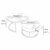 ZRXian-Kaffeetische Satz von 2 stapelbaren Couchtischen für das Wohnzimmer, runde Elegante Nest-Beistelltische mit Schubladenablage, Stapelende Couchtische aus Marmor und Metall - 2